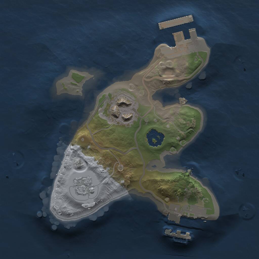 Rust Map: Procedural Map, Size: 1500, Seed: 723312280, 5 Monuments