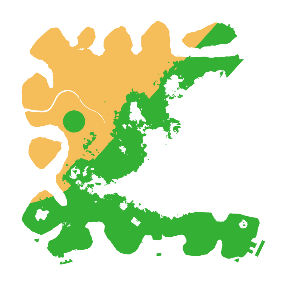 Biome Rust Map: Procedural Map, Size: 3500, Seed: 294260391