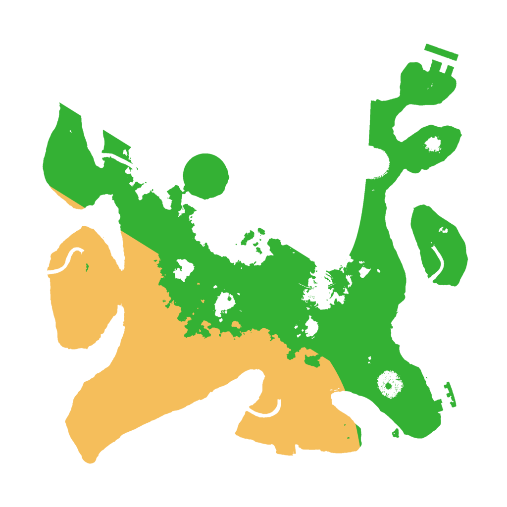 Biome Rust Map: Procedural Map, Size: 3000, Seed: 28321