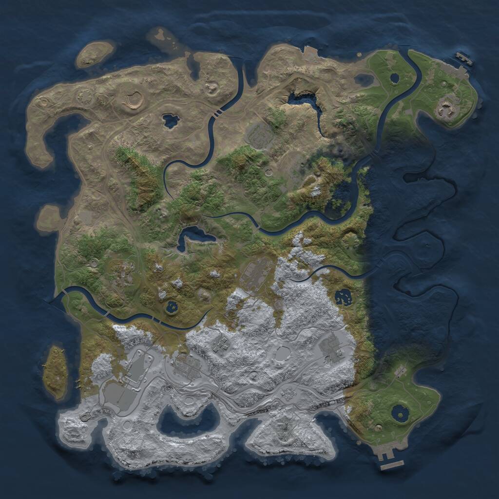 Rust Map: Procedural Map, Size: 4250, Seed: 20240619, 17 Monuments