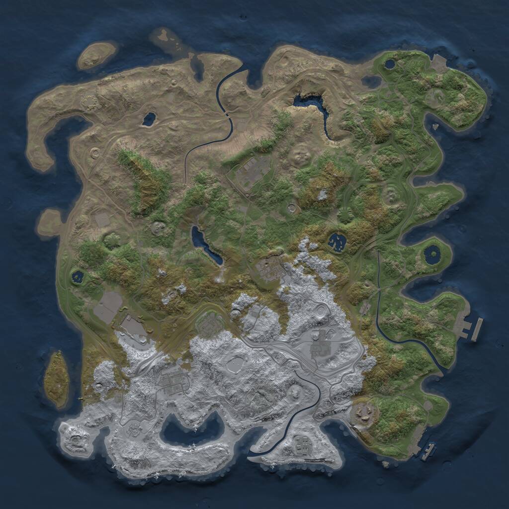 Rust Map: Procedural Map, Size: 4250, Seed: 20240619, 15 Monuments