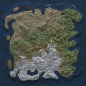 Thumbnail Rust Map: Procedural Map, Size: 4250, Seed: 20240619, 18 Monuments