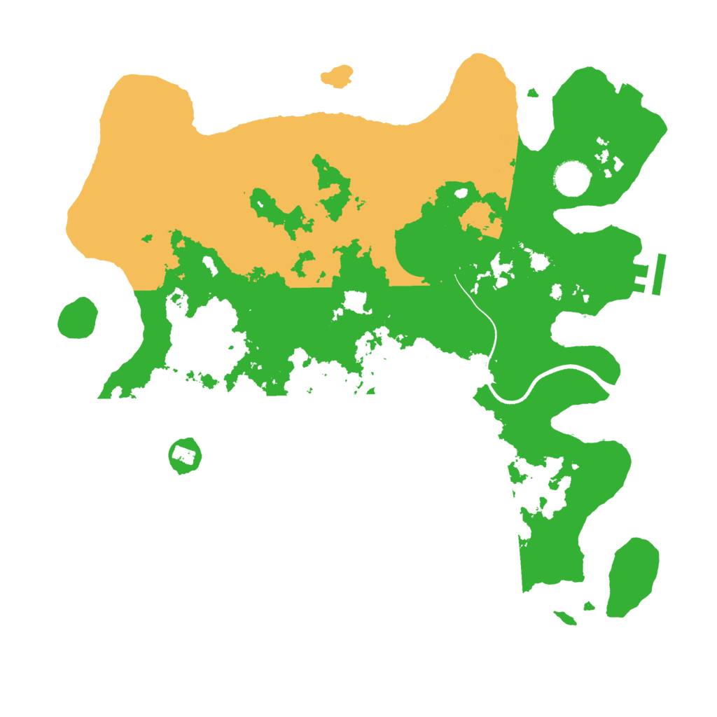 Biome Rust Map: Procedural Map, Size: 3500, Seed: 9552662