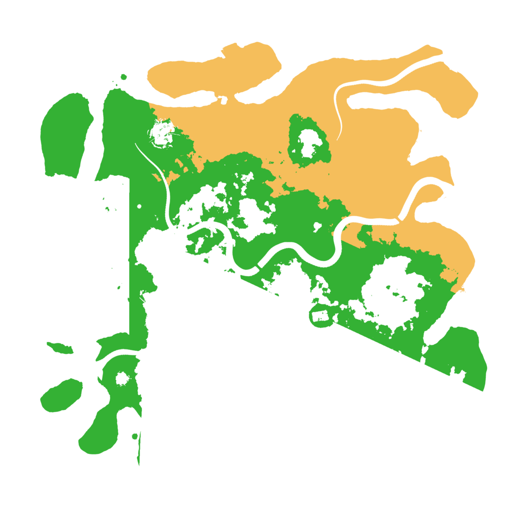 Biome Rust Map: Procedural Map, Size: 3500, Seed: 418860