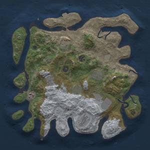 Thumbnail Rust Map: Procedural Map, Size: 3500, Seed: 418860, 14 Monuments