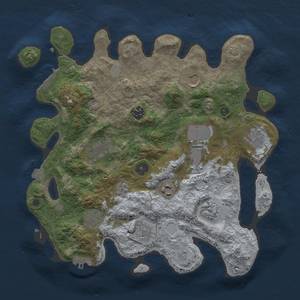 Thumbnail Rust Map: Procedural Map, Size: 3500, Seed: 87686360, 18 Monuments