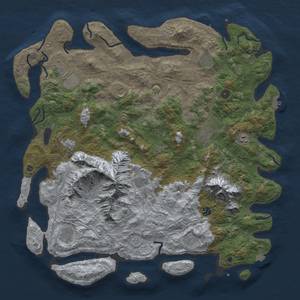 Thumbnail Rust Map: Procedural Map, Size: 5000, Seed: 7646, 19 Monuments