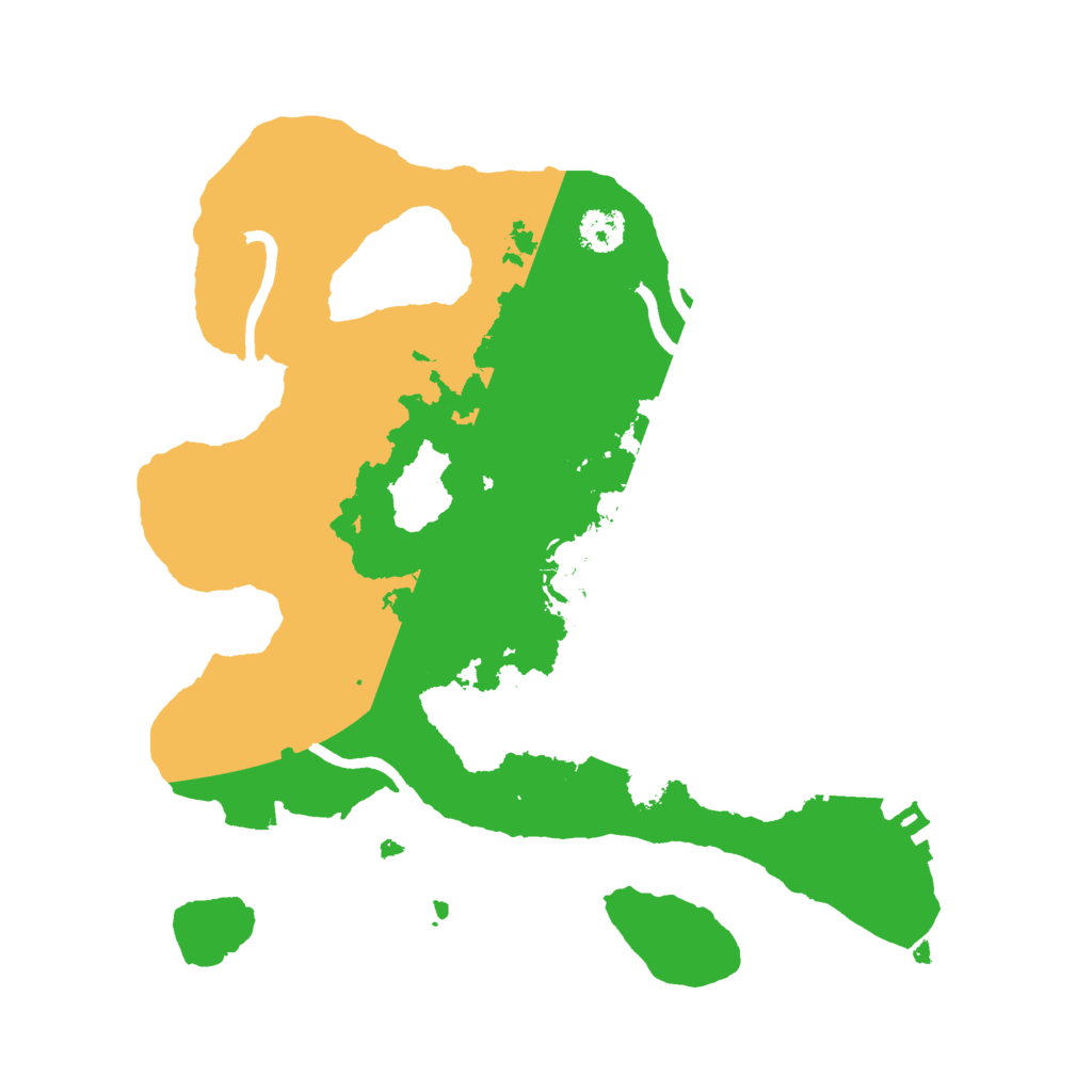 Biome Rust Map: Procedural Map, Size: 2500, Seed: 32132