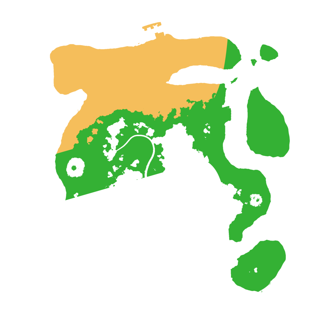 Biome Rust Map: Procedural Map, Size: 2500, Seed: 1535406514