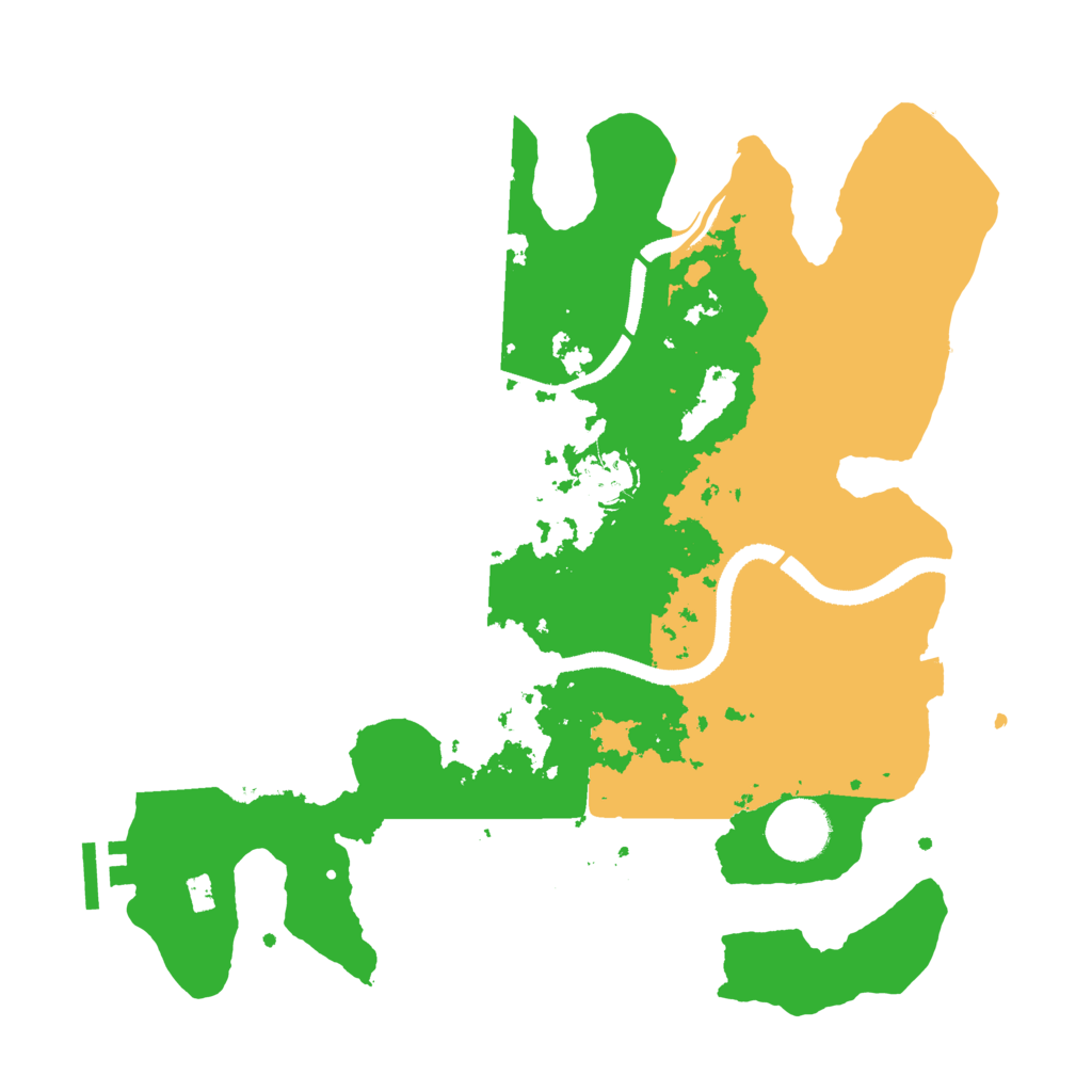 Biome Rust Map: Procedural Map, Size: 3300, Seed: 215462215
