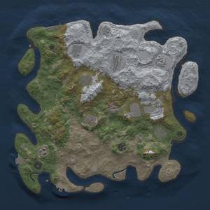 Thumbnail Rust Map: Procedural Map, Size: 3900, Seed: 69, 18 Monuments