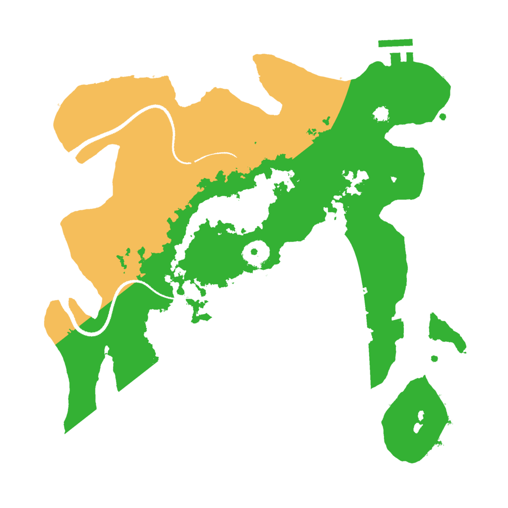 Biome Rust Map: Procedural Map, Size: 3000, Seed: 557165298