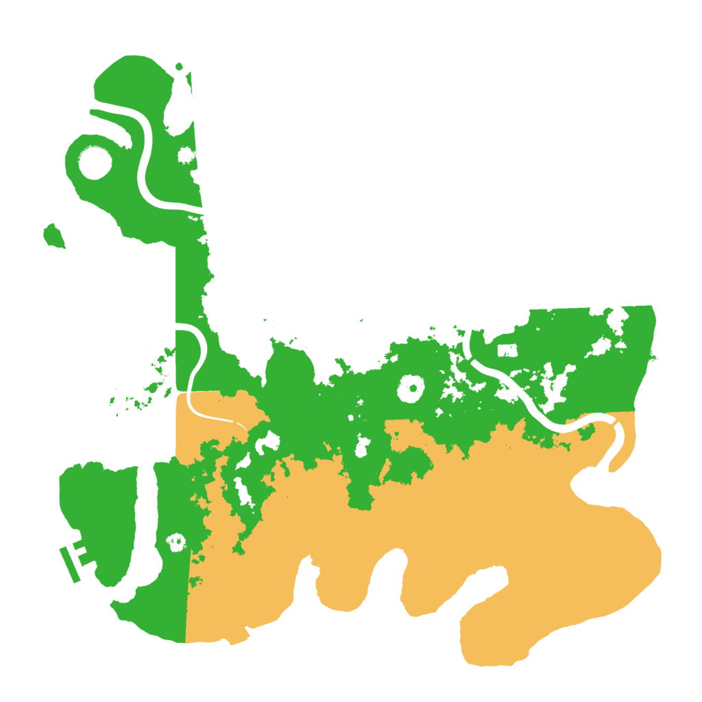 Biome Rust Map: Procedural Map, Size: 3800, Seed: 61911595