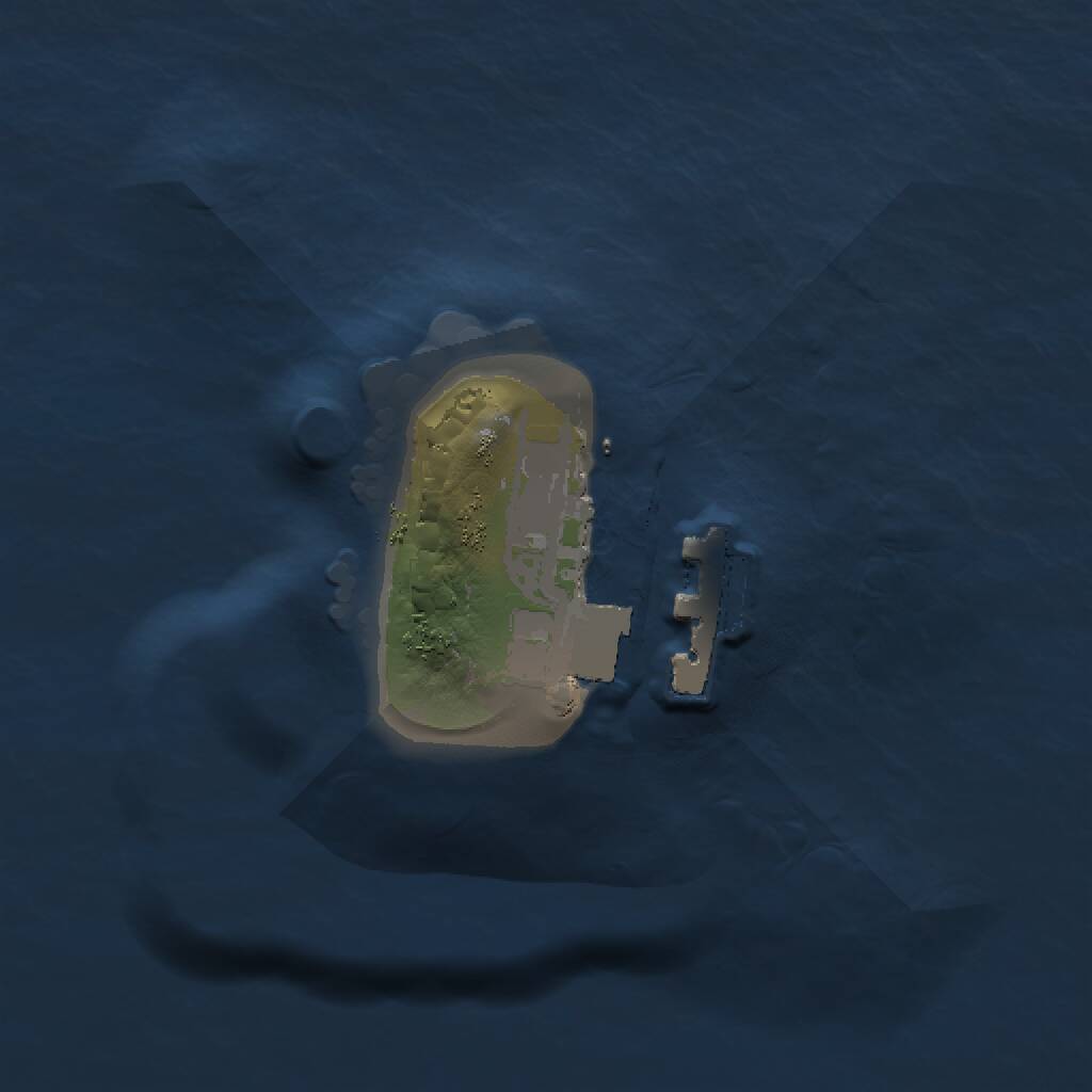 Rust Map: Procedural Map, Size: 1000, Seed: 600478077, 2 Monuments