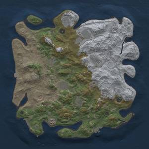 Thumbnail Rust Map: Procedural Map, Size: 4000, Seed: 56871124, 19 Monuments