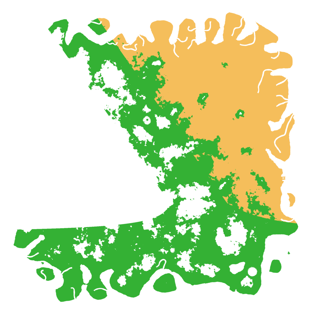 Biome Rust Map: Procedural Map, Size: 6000, Seed: 843411