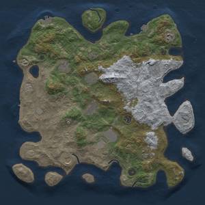 Thumbnail Rust Map: Procedural Map, Size: 4000, Seed: 200624, 18 Monuments