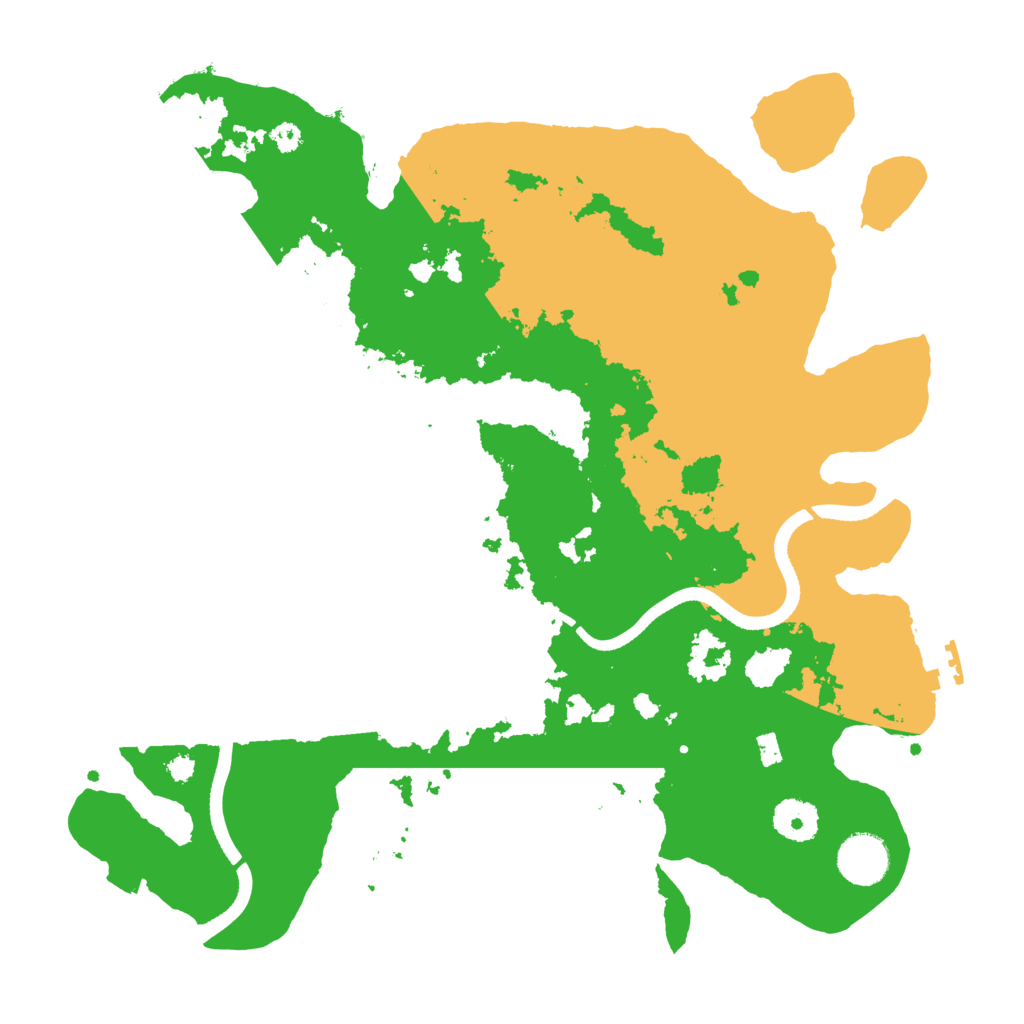 Biome Rust Map: Procedural Map, Size: 3500, Seed: 648236628