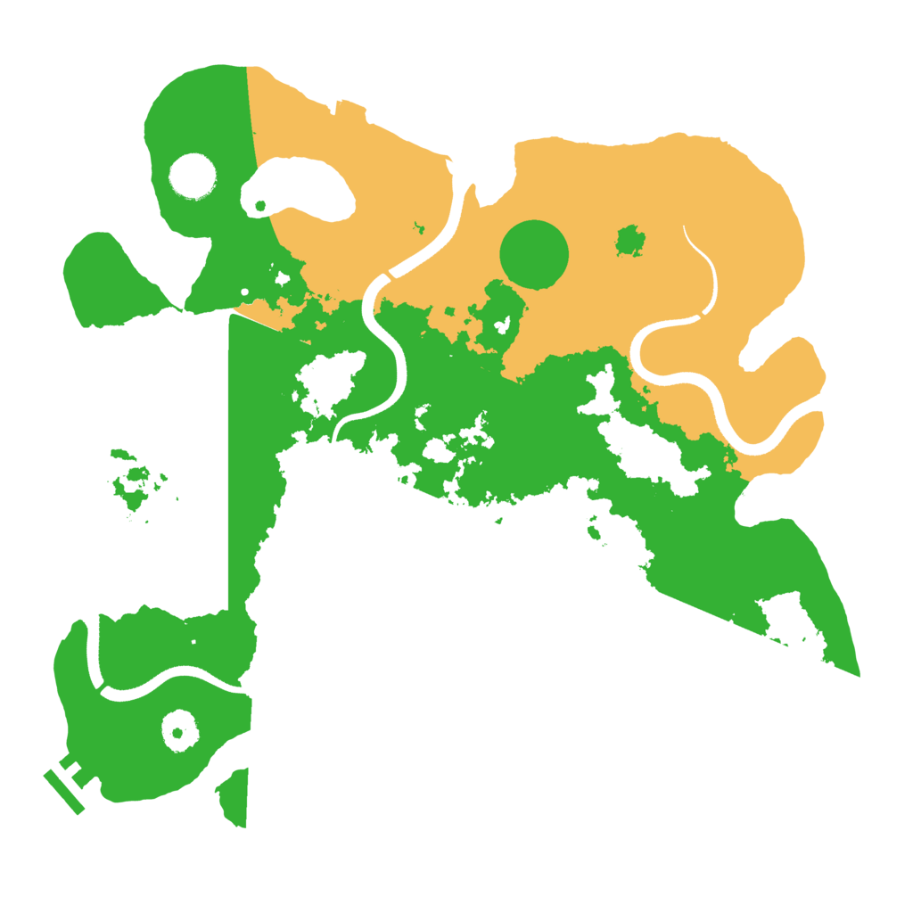 Biome Rust Map: Procedural Map, Size: 3500, Seed: 1578367415