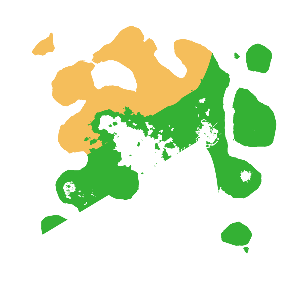 Biome Rust Map: Procedural Map, Size: 2500, Seed: 244586576