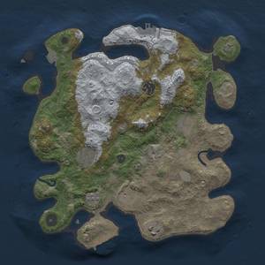 Thumbnail Rust Map: Procedural Map, Size: 3200, Seed: 784, 14 Monuments