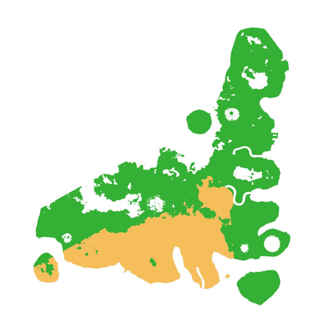 Biome Rust Map: Procedural Map, Size: 3500, Seed: 760807785