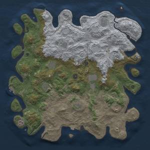 Thumbnail Rust Map: Procedural Map, Size: 4500, Seed: 807920620, 19 Monuments