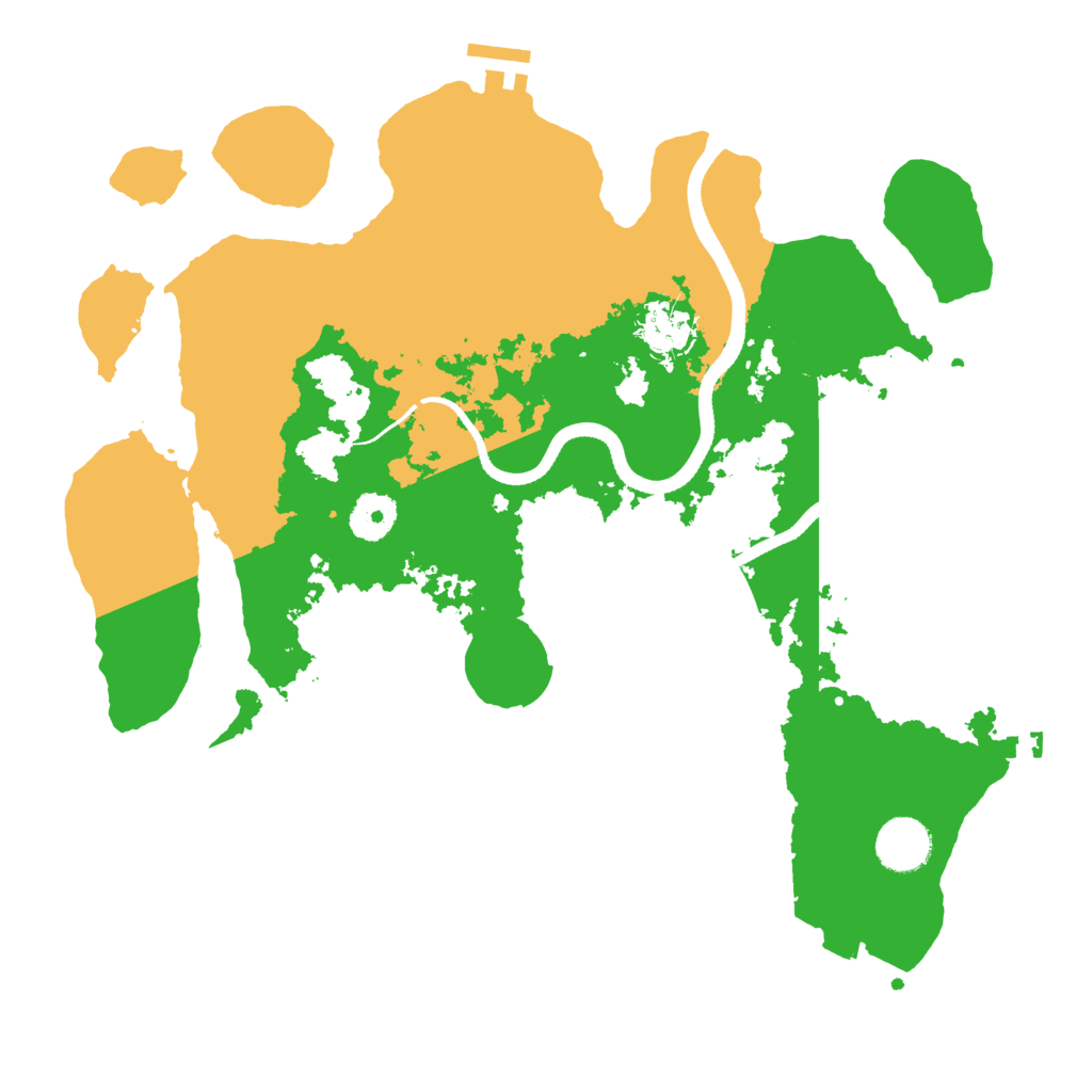 Biome Rust Map: Procedural Map, Size: 3500, Seed: 1391961036