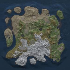 Thumbnail Rust Map: Procedural Map, Size: 3500, Seed: 1391961036, 16 Monuments