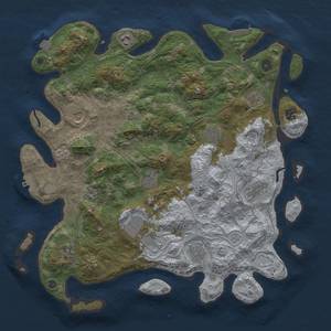 Thumbnail Rust Map: Procedural Map, Size: 4250, Seed: 586394465, 19 Monuments