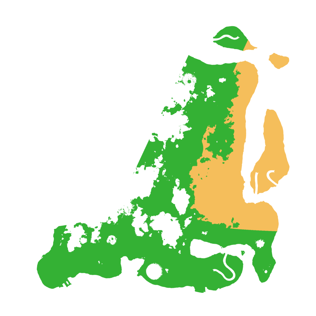 Biome Rust Map: Procedural Map, Size: 3500, Seed: 431065079