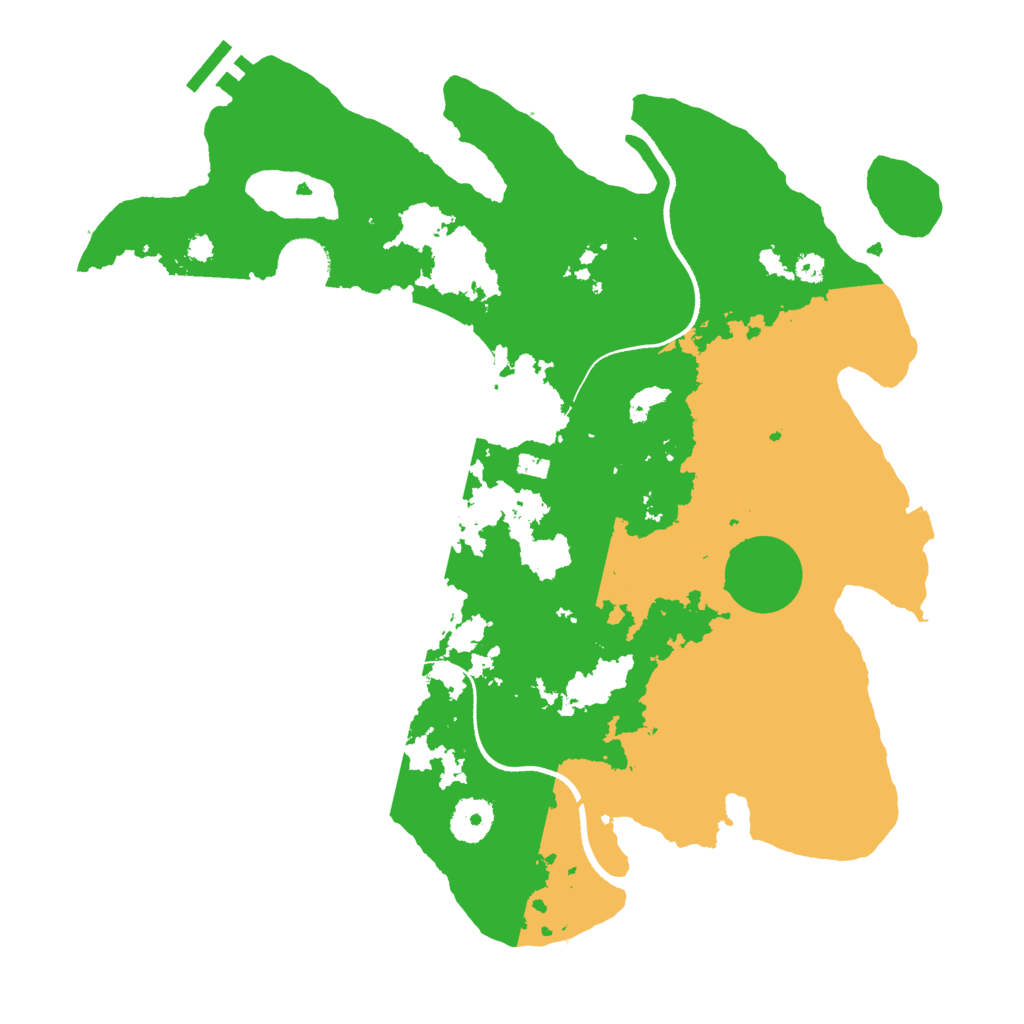 Biome Rust Map: Procedural Map, Size: 3500, Seed: 876302038