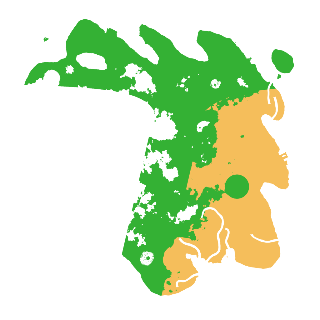 Biome Rust Map: Procedural Map, Size: 3500, Seed: 876302038