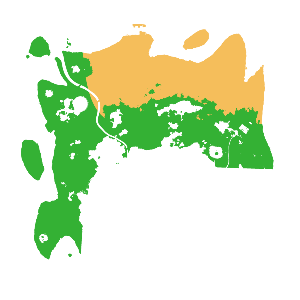 Biome Rust Map: Procedural Map, Size: 3500, Seed: 1111177685