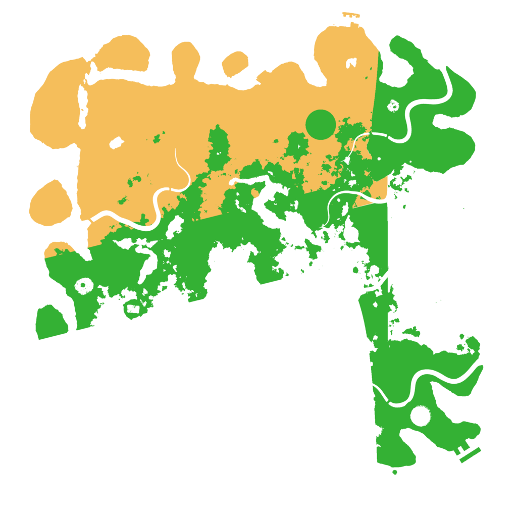 Biome Rust Map: Procedural Map, Size: 4500, Seed: 811464517