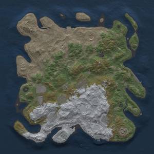 Thumbnail Rust Map: Procedural Map, Size: 4000, Seed: 172138425, 18 Monuments