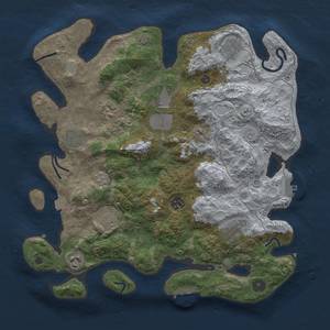 Thumbnail Rust Map: Procedural Map, Size: 3750, Seed: 97267936, 17 Monuments