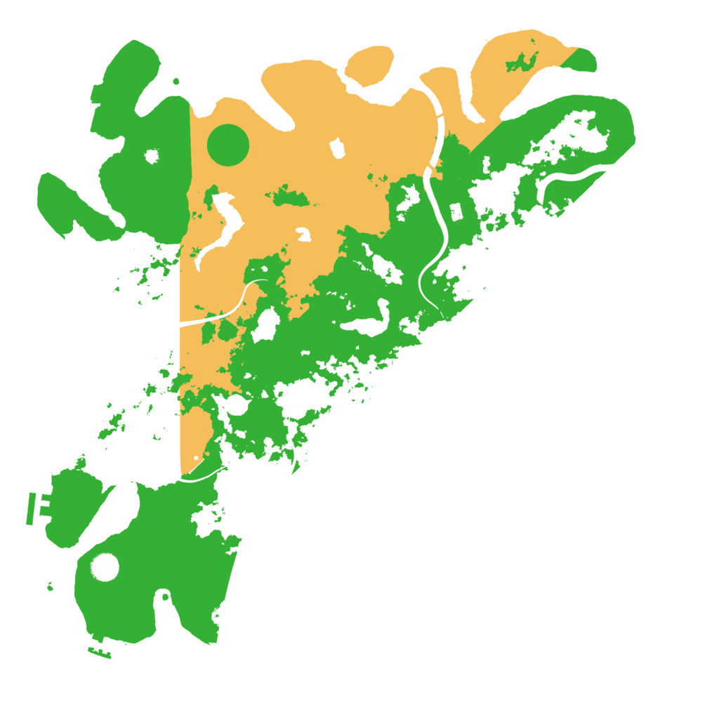 Biome Rust Map: Procedural Map, Size: 4500, Seed: 7364545