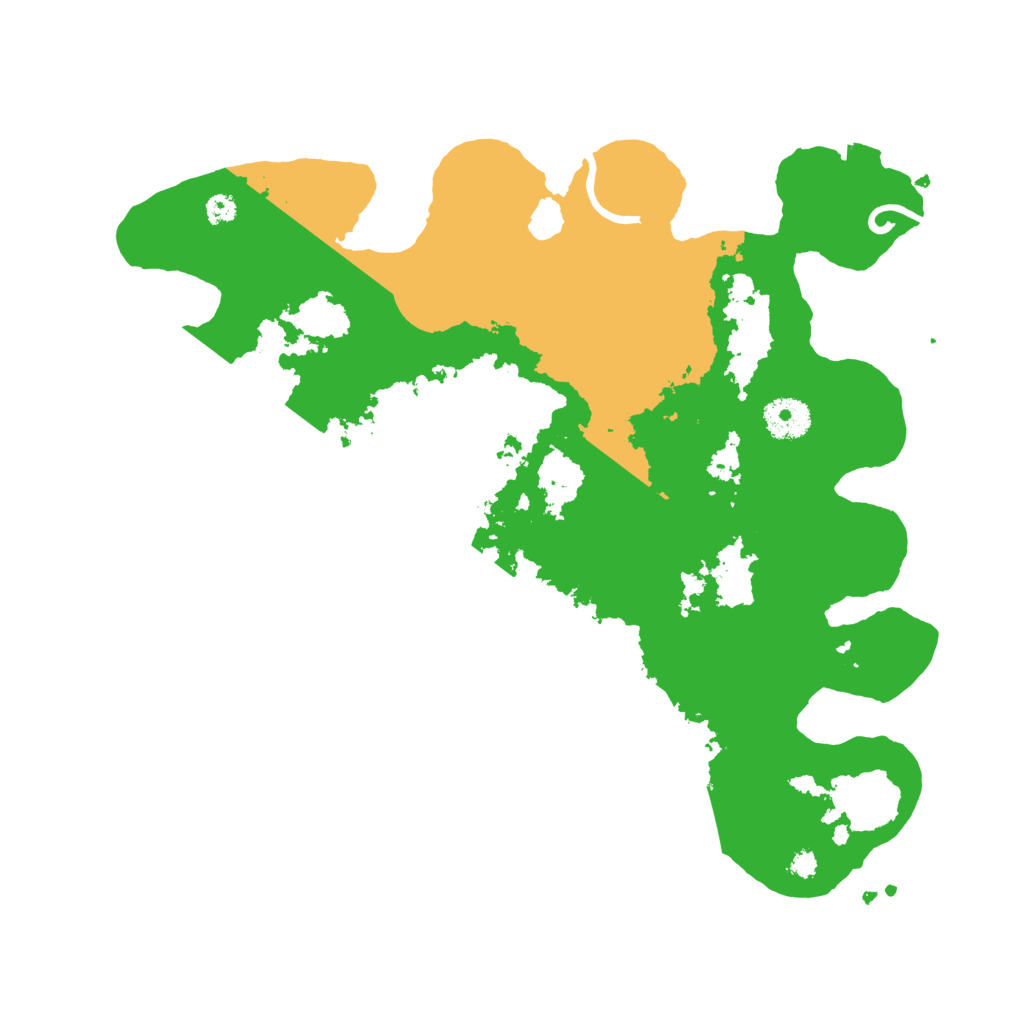 Biome Rust Map: Procedural Map, Size: 3500, Seed: 9975777