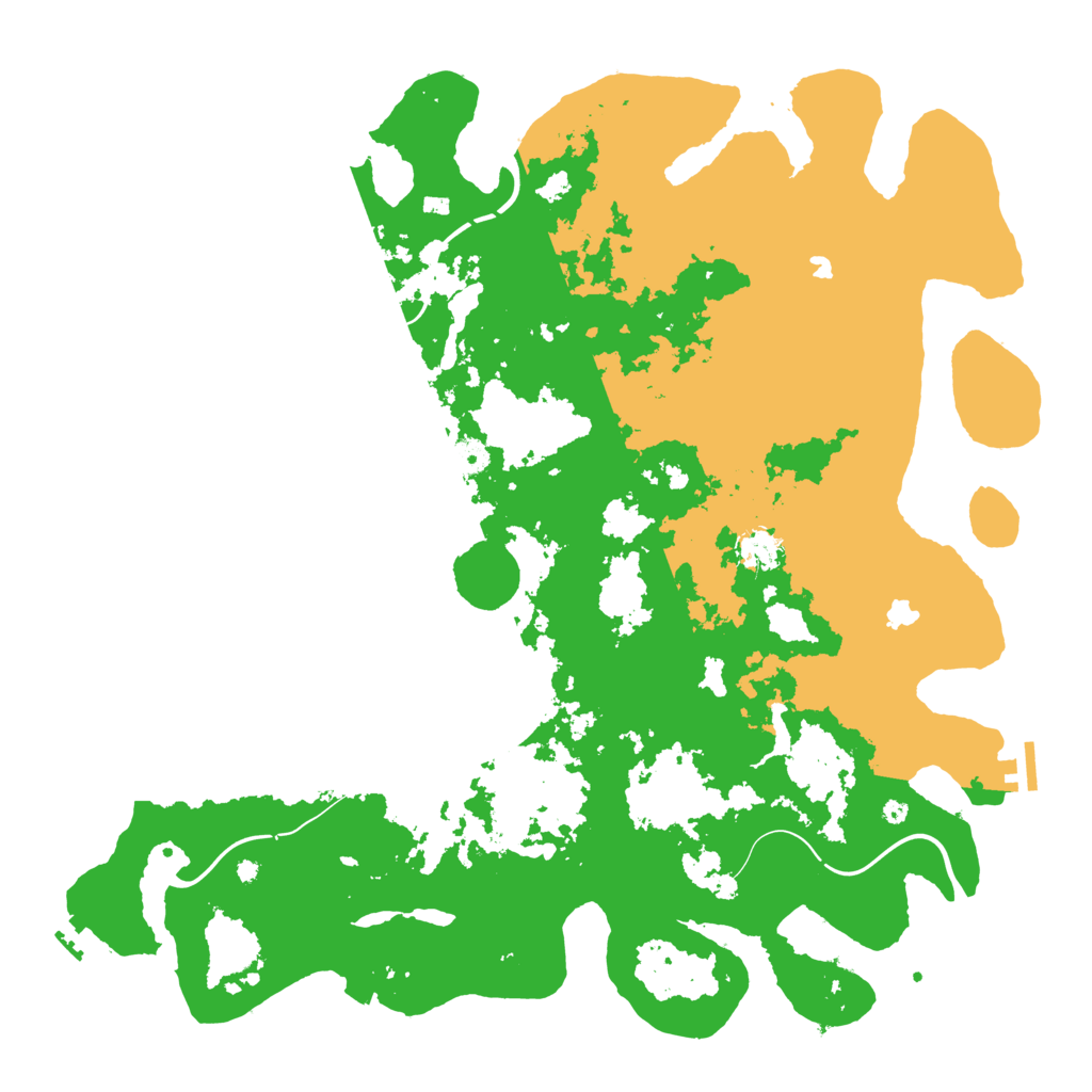 Biome Rust Map: Procedural Map, Size: 4500, Seed: 74478