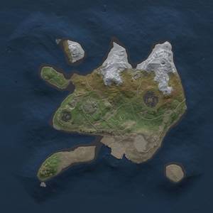 Thumbnail Rust Map: Procedural Map, Size: 2000, Seed: 88888888, 4 Monuments