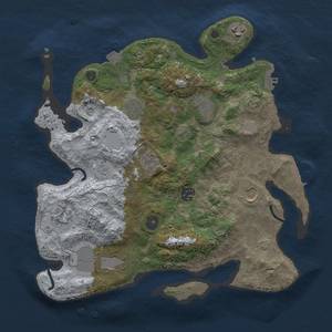 Thumbnail Rust Map: Procedural Map, Size: 3500, Seed: 1156962926, 16 Monuments