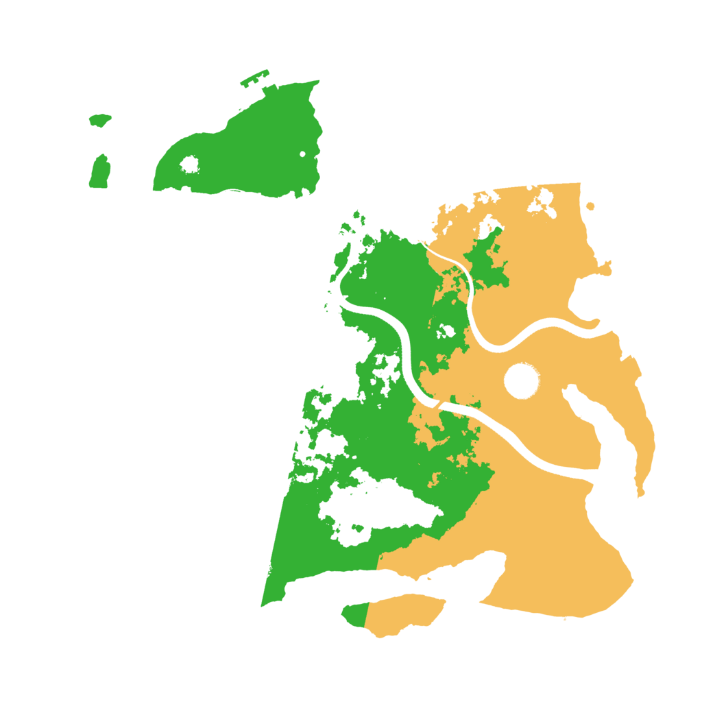 Biome Rust Map: Procedural Map, Size: 3500, Seed: 1156962926