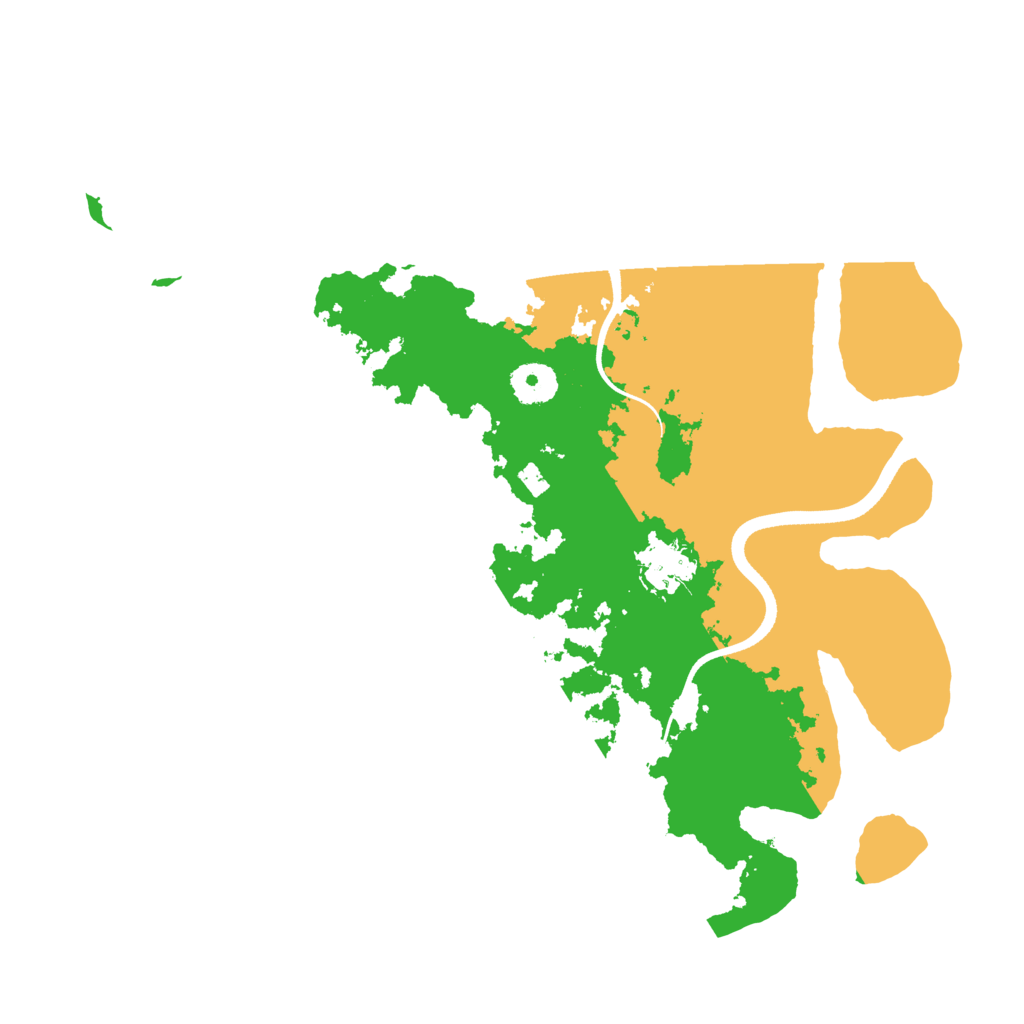 Biome Rust Map: Procedural Map, Size: 3500, Seed: 743704849
