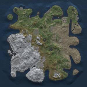 Thumbnail Rust Map: Procedural Map, Size: 3500, Seed: 743704849, 16 Monuments