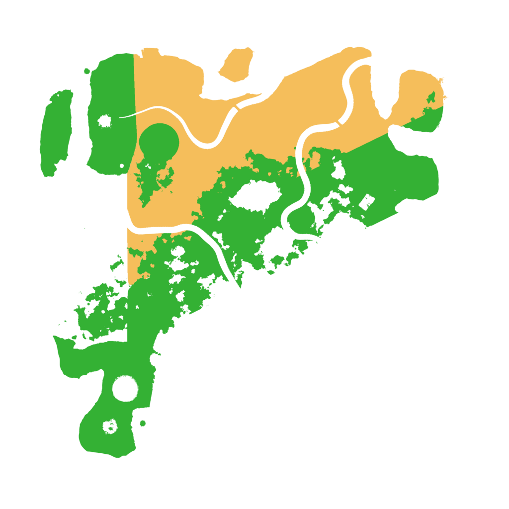Biome Rust Map: Procedural Map, Size: 3500, Seed: 2087300052