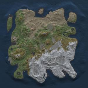 Thumbnail Rust Map: Procedural Map, Size: 3500, Seed: 2087300052, 16 Monuments