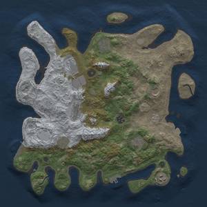 Thumbnail Rust Map: Procedural Map, Size: 3800, Seed: 748637507, 17 Monuments