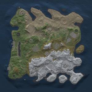 Thumbnail Rust Map: Procedural Map, Size: 3500, Seed: 1485732042, 16 Monuments