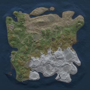 Thumbnail Rust Map: Procedural Map, Size: 3750, Seed: 80164294, 18 Monuments